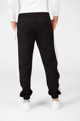 Men's Elastic Waist With Drawstring And Line From The Side Jogger Sweatpants