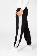 Men's Elastic Waist With Drawstring And Line From The Side Jogger Sweatpants