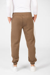 Men's Elastic Waist With Drawstring And Line From The Side Jogger Sweatpants