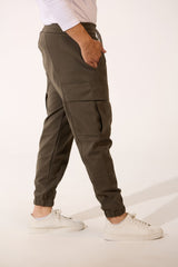 Men's Basic Oversized Sweatpants With Elastic Waistband And Side Pockets