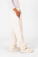 Men's Tomato Oversized Sweatpants With Elastic Waistband And Modern Zipper Pockets