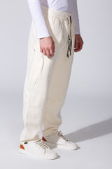 Men's Oversized Different Color Drawstring Sweatpants In A Modern Design