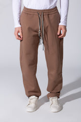 Men's Oversized Different Color Drawstring Sweatpants In A Modern Design