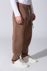 Men's Oversized Different Color Drawstring Sweatpants In A Modern Design