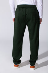 Men's Tomato Wide Leg Sweatpants With Elastic Waist And Back Pocket