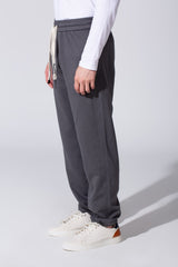 Men's Tomato Wide Leg Sweatpants With Elastic Waist And Back Pocket