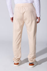 Men's Tomato Wide Leg Sweatpants With Elastic Waist And Back Pocket