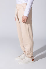 Men's Tomato Wide Leg Sweatpants With Elastic Waist And Back Pocket