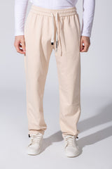 Men's Tomato Wide Leg Sweatpants With Elastic Waist And Back Pocket
