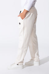 Men's Basic Oversized Sweatpants With Elastic Waistband And Back Pocket