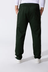 Men's Tomato Oversized Sweatpants With Elastic Waistband And Side Stripe
