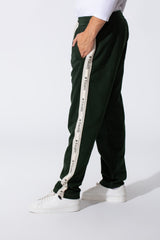 Men's Tomato Oversized Sweatpants With Elastic Waistband And Side Stripe