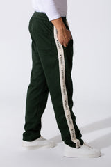 Men's Tomato Oversized Sweatpants With Elastic Waistband And Side Stripe