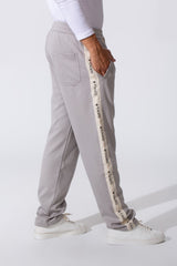 Men's Tomato Oversized Sweatpants With Elastic Waistband And Side Stripe