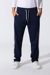 Men's Tomato Oversized Sweatpants With Elastic Waistband And Side Stripe