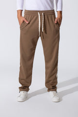 Men's Tomato Oversized Sweatpants With Elastic Waistband And Side Stripe