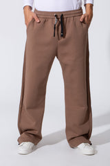 Men's Basic Wide Leg Sweatpants With A Drawstring Waist And Back Pocket