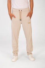 Men's Tomato Wide Leg Sweatpants With Elastic Waistband And Three Pockets