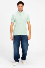 Men's Slim Fit Dotted Polo T-shirt In Distinctive Design