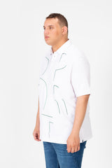 Men's Big Size Printed Half Sleeve Polo T-Shirt