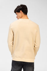 Men's Round Neck Sweatshirt With A Crown Print On The Front