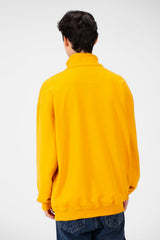 Men's Plain Oversize Sweatshirt With Half Zipper