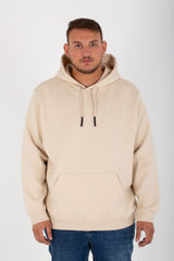 Men's Big Size Slim Fit Hoodie Made Of Comfort Melton Padded Front Printed Sweatshirt