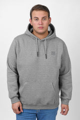 Men's Big Size Slim Fit Hoodie Made Of Comfort Melton Padded Front Printed Sweatshirt