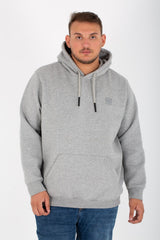 Men's Big Size Slim Fit Hoodie Made Of Comfort Melton Padded Front Printed Sweatshirt