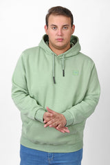 Men's Big Size Slim Fit Hoodie Made Of Comfort Melton Padded Front Printed Sweatshirt