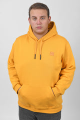 Men's Big Size Slim Fit Hoodie Made Of Comfort Melton Padded Front Printed Sweatshirt