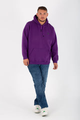 Men's Big Size Slim Fit Hoodie Made Of Comfort Melton Padded Front Printed Sweatshirt