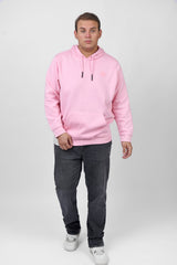 Men's Big Size Slim Fit Hoodie Made Of Comfort Melton Padded Front Printed Sweatshirt