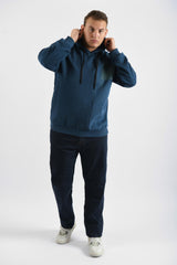 هودي رجالي بقصة عادية بمقاس كبير من ميلتون أساسي مبطن