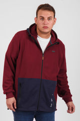 Men's Slim Fit Full Zipper Padded Soft Melton Multi Color Big Size Sweatshirt