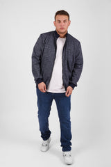 Men's Big Size Full Zipper Padded Basic Melton High Neck Sweatshirt With Unique Style