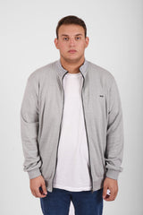 Men's Big Size Full Zipper Padded Basic Melton High Neck Sweatshirt With Unique Style