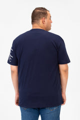 Men's Big Size Printed Round Neck Short Sleeve T-shirt