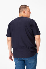تيشيرت أساسي مقاسات خاصة للرجال بأكمام نصفية