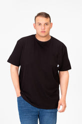 Men's Basic Big Size T-Shirt With Front Pocket And Short Sleeves