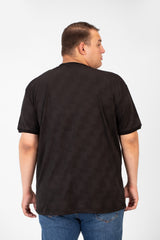 تي شيرت طماطم رجالي كبير الحجم بأكمام قصيرة ورقبة دائرية بجودة عالية