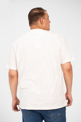 Men's Summer Big Size Dotted Short Sleeve Round Neck T-Shirt