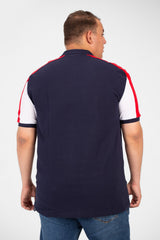 Men's Tomato Big Size Polo Short Sleeves T-Shirt With Modern Print