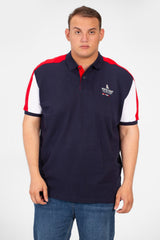 Men's Tomato Big Size Polo Short Sleeves T-Shirt With Modern Print