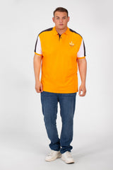 Men's Tomato Big Size Polo Short Sleeves T-Shirt With Modern Print