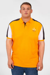 Men's Tomato Big Size Polo Short Sleeves T-Shirt With Modern Print