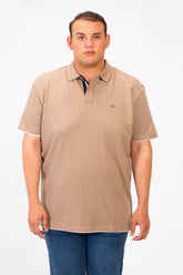 Men's Tomato Big Size Polo Short Sleeves T-Shirt In Basic Details