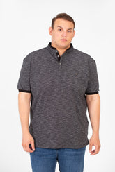 Men's Tomato Big Size Polo Short Sleeve T-Shirt Basic Half Buttons Front