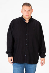 Men's Basic Big Size Long Sleeve Shirt