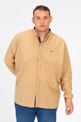 Men's Basic Big Size Long Sleeved Shirt